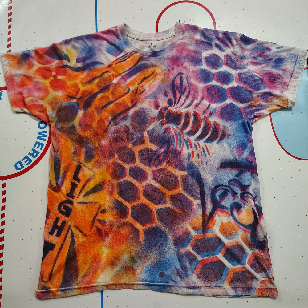 Stafford Orange and Blue Short Sleeve Tee Dynamic Design